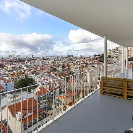 Appartement Whome Skyline Penthouse Luxury Living View, Ac & Elevator Lissabon